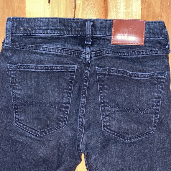 NWOT|HOLLISTER BLACK SKINNY JEANS|MENS W26 L30 - Picture 4 of 4